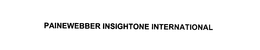PAINEWEBBER INSIGHTONE INTERNATIONAL trademark
