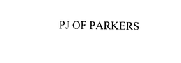 PJ OF PARKERS trademark