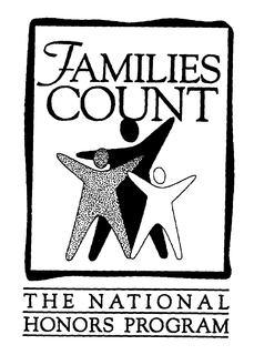 FAMILIES COUNT THE NATIONAL HONORS PROGRAM trademark
