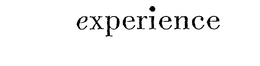 EXPERIENCE trademark