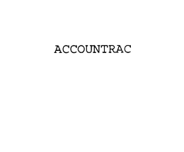 ACCOUNTRAC trademark