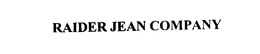 RAIDER JEAN COMPANY trademark