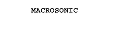 MACROSONIC trademark