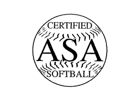 CERTIFIED ASA SOFTBALL trademark