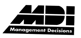 MDI MANAGEMENT DECISIONS trademark
