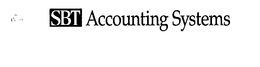 SBT ACCOUNTING SYSTEMS trademark