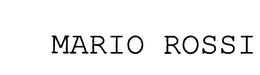 MARIO ROSSI trademark