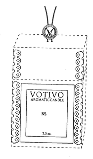 VOTIVO AROMATIC CANDLE NO 7.3 OZ. trademark