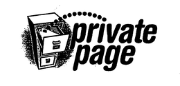 PRIVATE PAGE trademark
