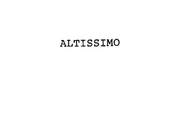 ALTISSIMO trademark