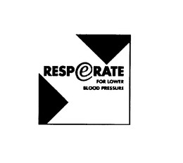 RESPERATE FOR LOWER BLOOD PRESSURE trademark