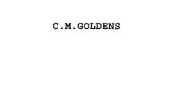 C.M. GOLDENS trademark