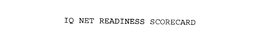 IQ NET READINESS SCORECARD trademark