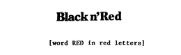 BLACK N' RED trademark