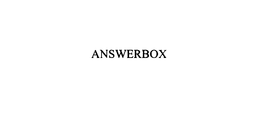 ANSWERBOX trademark