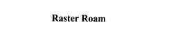 RASTER ROAM trademark