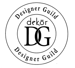 DEKOR DESIGNER GUILD DEKOR DG DESIGNER GUILD trademark
