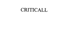 CRITICALL trademark