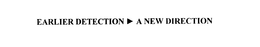 EARLIER DETECTION A NEW DIRECTION trademark