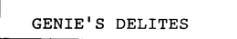 GENIE'S DELITES trademark