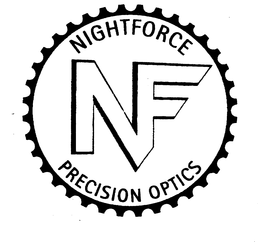 NF NIGHTFORCE PRECISION OPTICS trademark