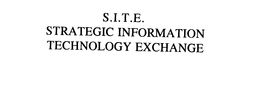 S.I.T.E.  STRATEGIC INFORMATION TECHNOLOGY EXCHANGE trademark