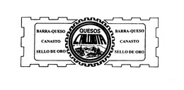 QUESOS CHILCHOTA BARRA QUESO CANASTO SELLO DE ORO trademark