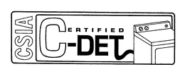 CSIA CERTIFIED C-DET trademark