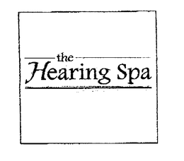 THE HEARING SPA trademark