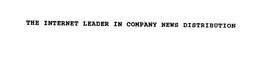 INTERNET LEADER IN COMPANY NEWS DISTRIBUTION trademark