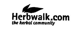 HERBWALK.COM THE HERBAL COMMUNITY trademark