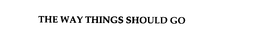 THE WAY THINGS SHOULD GO trademark