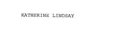 KATHERINE LINDSAY trademark