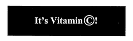 IT'S VITAMAN C! trademark