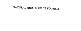 NATURAL FROM SOURCE TO SHELF trademark