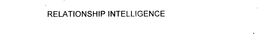 RELATIONSHIP INTELLIGENCE trademark