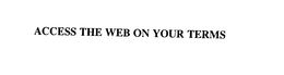 ACCESS THE WEB ON YOUR TERMS trademark