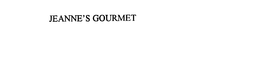 JEANNE'S GOURMET trademark