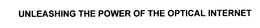 UNLEASHING THE POWER OF THE OPTICAL INTERNET trademark