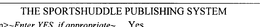 THE SPORTSHUDDLE PUBLISHING SYSTEM trademark
