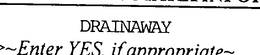 DRAINAWAY trademark