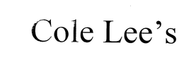 COLE LEE'S trademark