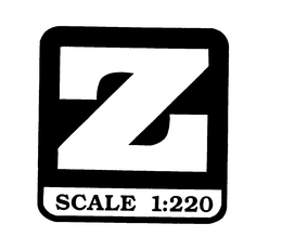 Z SCALE 1:220 trademark