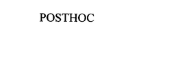 POSTHOC trademark