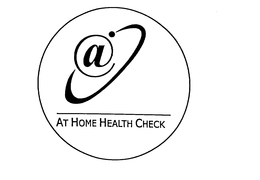 @ AT HOME HEALTH CHECK trademark