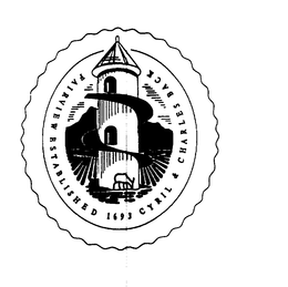 FAIRVIEW ESTABLISHED 1693 CYRIL & CHARLES BACK trademark