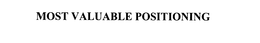 MOST VALUABLE POSITIONING trademark