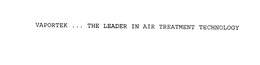VAPORTEK ... THE LEADER IN AIR TREATMENT TECHNOLOGY trademark