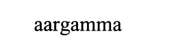 AARGAMMA trademark