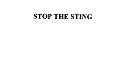 STOP THE STING trademark